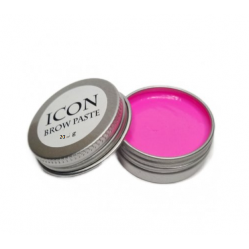 Паста для бровей ICON BROW PASTE Неон 20г Розовая